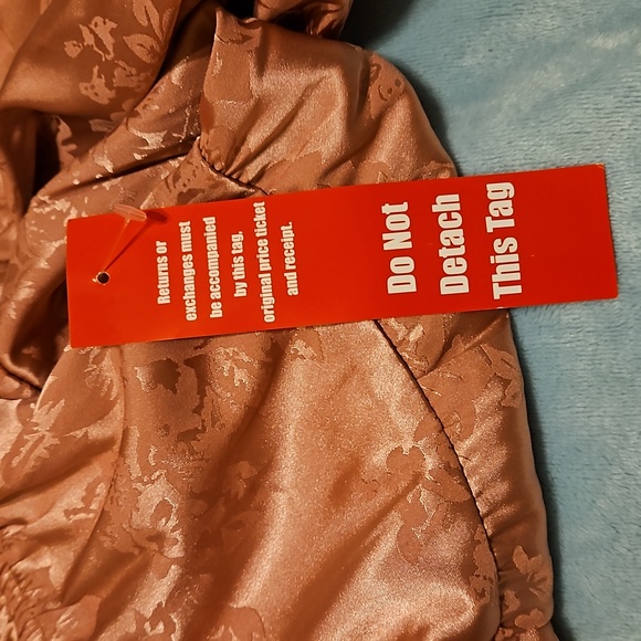 Speechless Pink Floral Jacquard Print Long Sleeve Dress. Size XL NWT - Picture 6 of 7